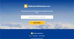 Desktop Screenshot of myweathernotifications.com